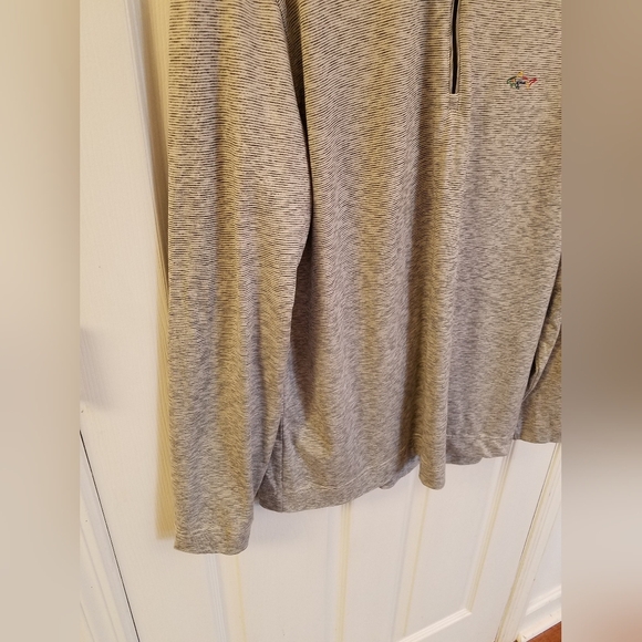 Greg Norman Performance Golf 1/4 Zip Long Sleeve Mock Pull Over Gray Size Medium - Picture 4 of 9